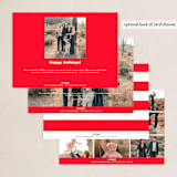 "joyful stacked" - Holiday Cards in Cranberry by Erin Deegan - Back of Card Options