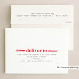 "joyful stacked" - Holiday Cards in Cranberry by Erin Deegan - FREE Recipient Addressing