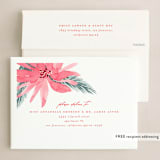 "bold poinsettias" - Holiday Cards in Candy Cane by Phrosné Barwood - FREE Recipient Addressing