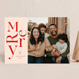 "Scrambled Merry" - Holiday Cards in Blush by Iveta Angelova - Front