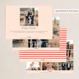 "Scrambled Merry" - Holiday Cards in Blush by Iveta Angelova - Back of Card Options