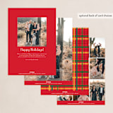 "Traditional Humor" - Holiday Cards in Holly Berry by Debb W - Back of Card Options