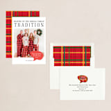 "Traditional Humor" - Holiday Cards in Holly Berry by Debb W - Assembled