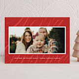 "Swashes" - Holiday Cards in Mulled Wine by Ellis - Front