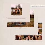 "Little Village" - Holiday Cards in Pomegranate by Julie Murray - Back of Card Options