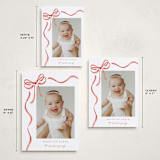"Watercolor Bow" - Holiday Cards in Santa by Jackie Crawford - Formats Available