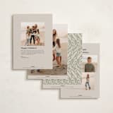 "Teaberry Stained Glass" - Holiday Cards in Garland by Thomas Ward - Back of Card Options