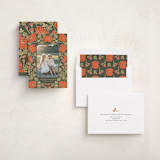 "Christmas Poppies" - Holiday Cards in Balsam by Tara Grangroth - Assembled