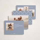 "Folk Border" - Holiday Cards in Juniper by Wildfield Paper Co - Back of Card Options