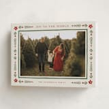 "Folk Border" - Holiday Cards in Garland by Wildfield Paper Co - Folded Card
