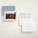 "Folk Border" - Holiday Cards in Juniper by Wildfield Paper Co - Assembled