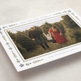 "Folk Border" - Holiday Cards in Juniper by Wildfield Paper Co - Detail