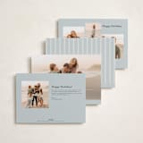 "Ribbon of Grace" - Holiday Cards in Blue Spruce by Ana de Sousa - Back of Card Options