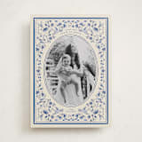 "Peaceful Blooms in Blue" - Holiday Cards in Porcelain by Sabrin Deirani - Front