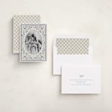 "Peaceful Blooms in Blue" - Holiday Cards in Porcelain by Sabrin Deirani - Assembled