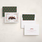 "Botanical Blessings" - Holiday Cards in Berry by Itsy Belle Studio - Assembled