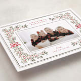 "Botanical Blessings" - Holiday Cards in Berry by Itsy Belle Studio - Detail