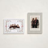 "Botanical Blessings" - Holiday Cards in Berry by Itsy Belle Studio - Photo Orientation Options