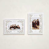 "Botanical Blessings" - Holiday Cards in Petal by Itsy Belle Studio - Photo Orientation Options