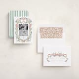"a court of peace" - Holiday Cards in Cherry Wood by Grae - Assembled
