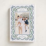 "Bow Corners" - Holiday Cards in Navy by Alethea and Ruth - Folded Card