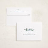 "Bow Corners" - Holiday Cards in Navy by Alethea and Ruth - FREE Recipient Addressing