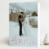 "Season's Greetings" - Holiday Cards in Pomegranate by Benita Crandall - Folded Card