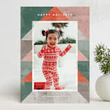 "Geo Tree" - Holiday Cards in Mint by Michelle Taylor - Front