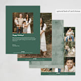 "Geo Tree" - Holiday Cards in Mint by Michelle Taylor - Back of Card