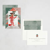 "Geo Tree" - Holiday Cards in Mint by Michelle Taylor - Assembled