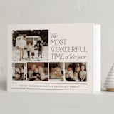 "Wonderful Edit" - Holiday Cards in Taupe by Sarah Brown - Folded Card
