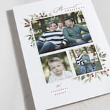 "Festive Botanical" - Holiday Cards in Mulled Wine by Melanie Kosuge - Detail