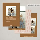 "The Woods" - Holiday Cards in Snow by Amy Kross - Back of Card Options