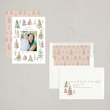 "The Woods" - Holiday Cards in Snow by Amy Kross - Assembled