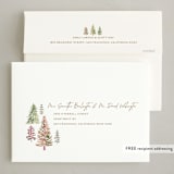 "The Woods" - Holiday Cards in Snow by Amy Kross - FREE Recipient Addressing