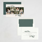 "Overflowing with Joy" - Holiday Cards in Champagne by Design Lotus - Assembled