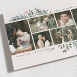 "Overflowing with Joy" - Holiday Cards in Champagne by Design Lotus - Detail
