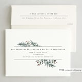 "Overflowing with Joy" - Holiday Cards in Champagne by Design Lotus - FREE Recipient Addressing