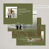 "Simple Pines" - Holiday Cards in Mulled Wine by Susan Zinader - Back of Card Options