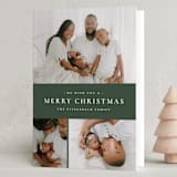 "Quartzite" - Holiday Cards in Eucalyptus by Wildfield Paper Co - Folded Card