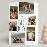 "Small Moments Big Joy" - Holiday Cards in Blue Spruce by Kate Ahn - Folded Card