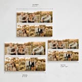 "Four Photo Grid" - Holiday Cards in Sand by Nicole Walsh - Formats Available
