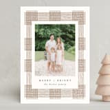 "Plaid Frame" - Holiday Cards in Fawn by AK Graphics - Front