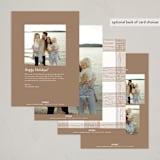 "Plaid Frame" - Holiday Cards in Fawn by AK Graphics - Back of Card Options