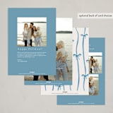 "Make me happy" - Holiday Cards in Sky by Pati Cascino - Back of Card Options
