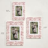 "Nutcracker Toile" - Holiday Cards in Berry by Teju Reval - Formats Available