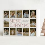 "Sweeping" - Holiday Cards in Cream by Lisa Assenmacher - Folded Card