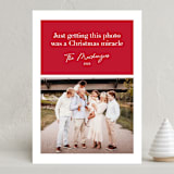 "A Christmas Miracle" - Holiday Cards in Santa's Underpants by Hudson meet Rose - Front