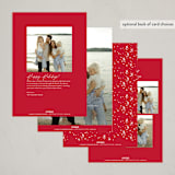 "A Christmas Miracle" - Holiday Cards in Santa's Underpants by Hudson meet Rose - Back of Card Options