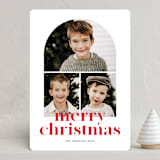 "Arch trio" - Holiday Cards in Strawberry by Stacey Meacham - Front